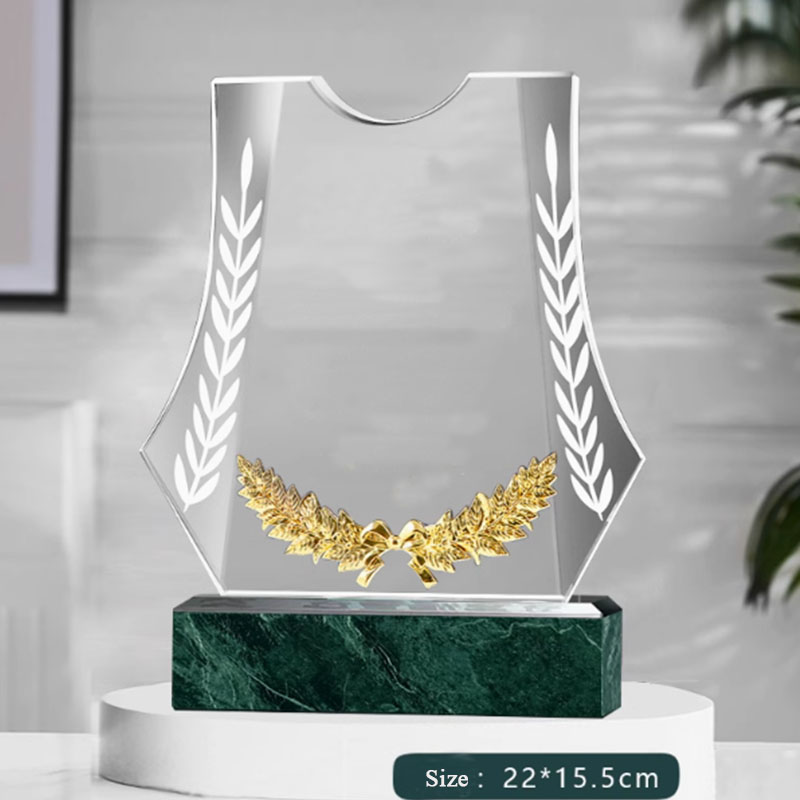 Crystal Trophy Free Customization Engraving Logo Text Sports Music Art Event Award - 副本