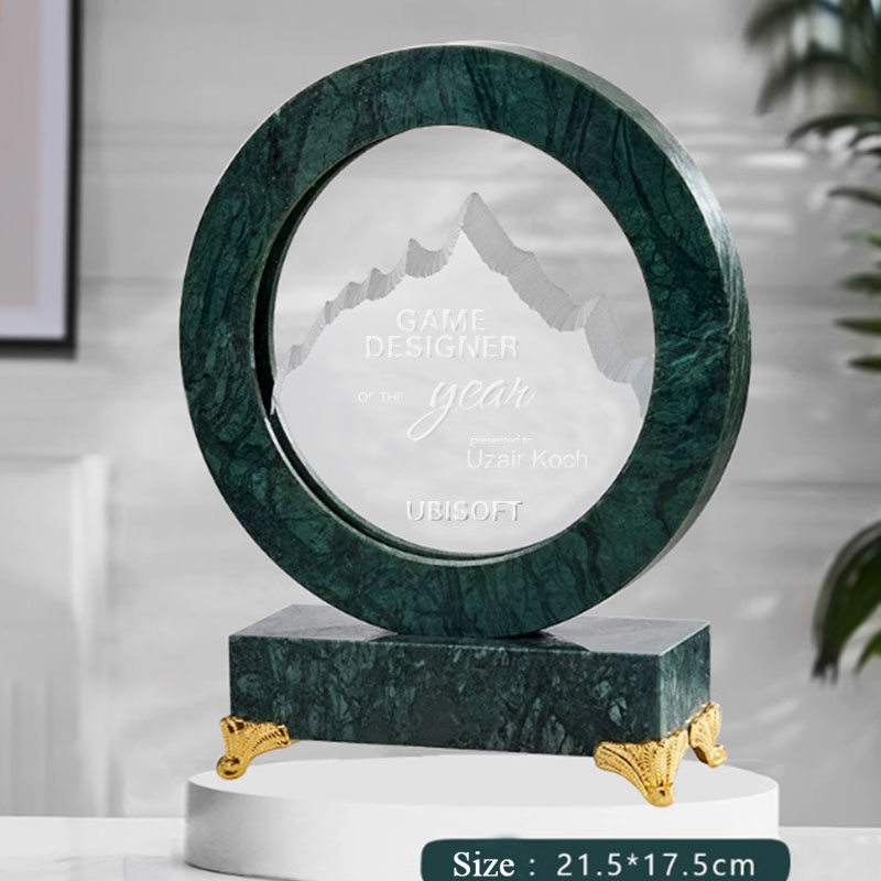 Glass and Marble Base Awards in Gift Box - 副本