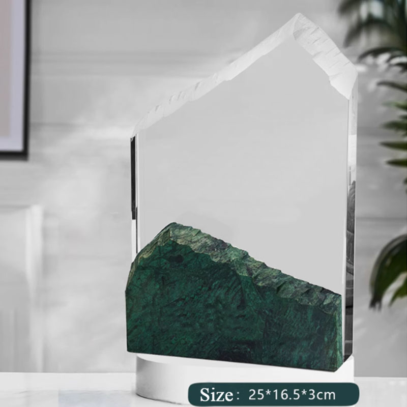 Mountain Shape Crystal & Marble Base