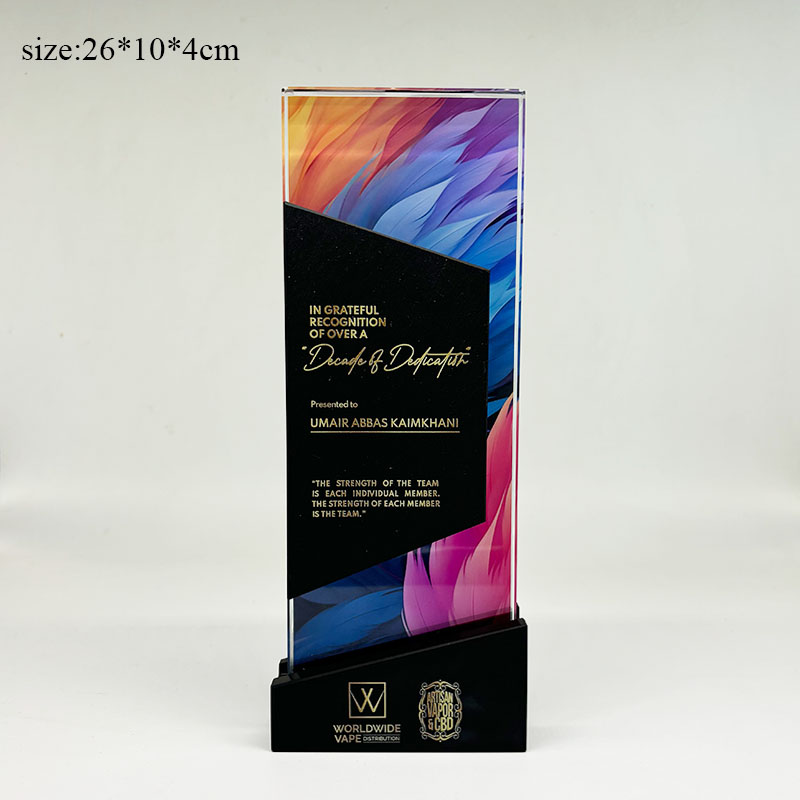 Lvshen Glass&Marble Award, Unique Gift for Manager,Excellence,Customization,Employee of Month,Year 