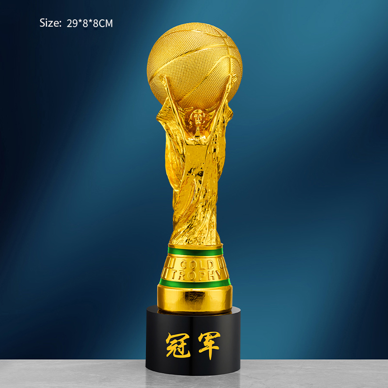 Lvshen Resin Basketball Trophy with Black Base 